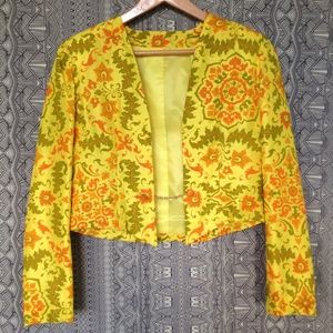 Amazing VINTAGE Neon Cropped Jacket Blazer